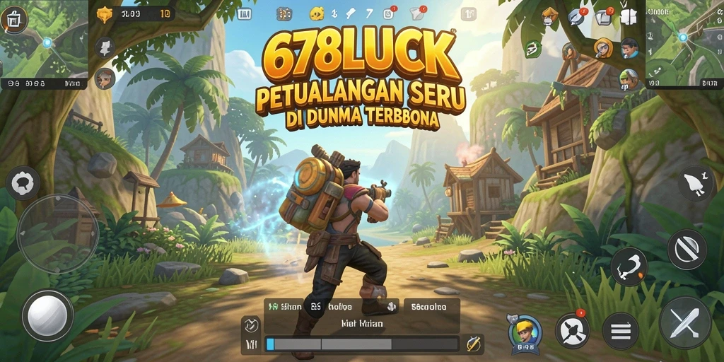 Screenshot gameplay 678LUCK menunjukkan eksplorasi dunia yang luas dan interaksi yang dinamis.