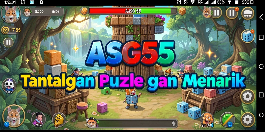 Tampilan seru dari gameplay ASG55 yang menantang.