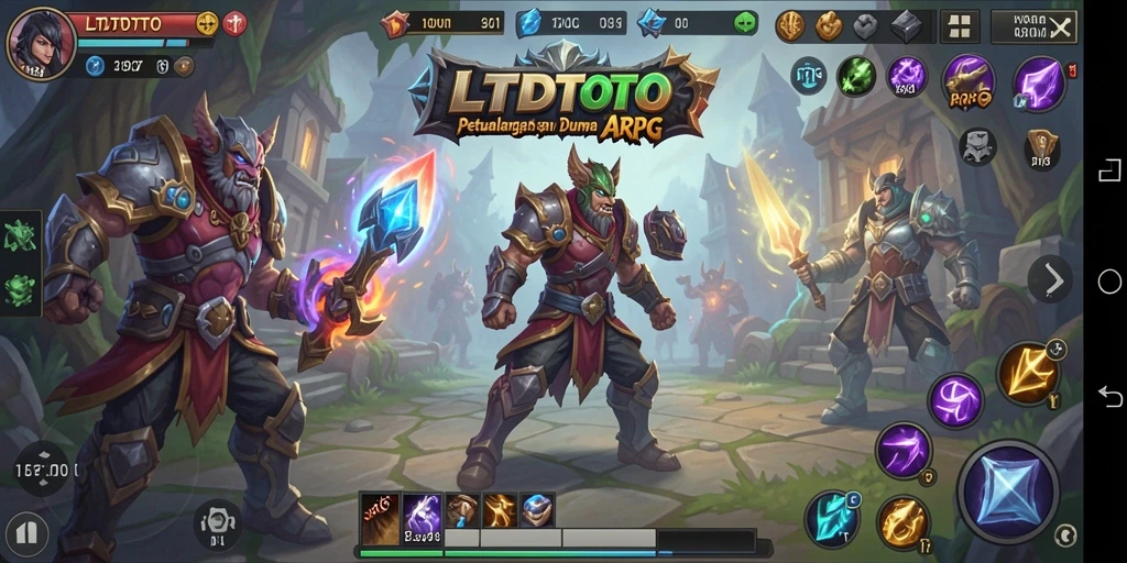 Tampilan gameplay seru LTDTOTO dalam pertempuran ARPG.