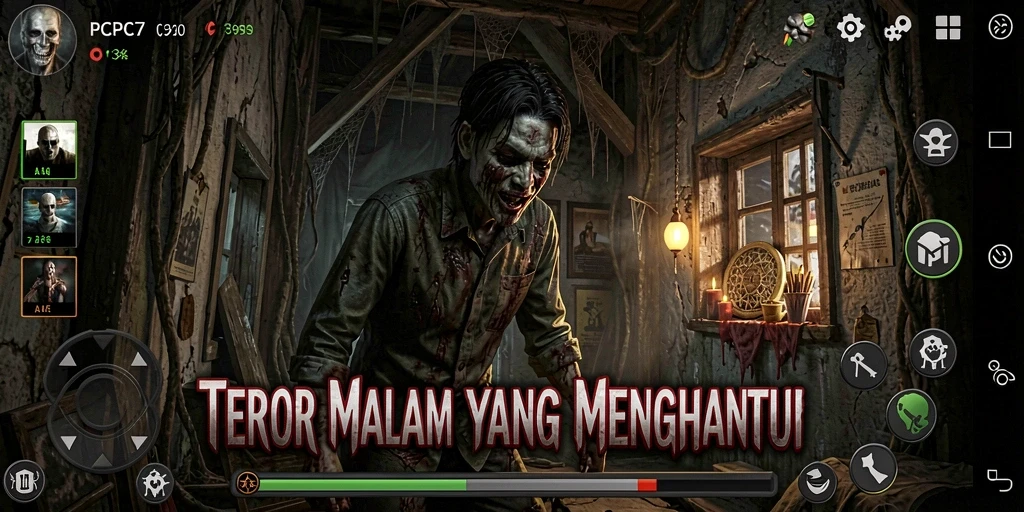 Gameplay PCPC7 yang menakutkan dan penuh ketegangan.