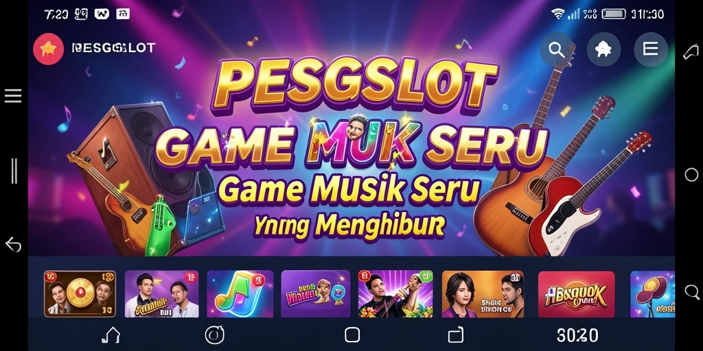 Tampilan gameplay menunjukkan keseruan bermain musik di PESGSLOT.