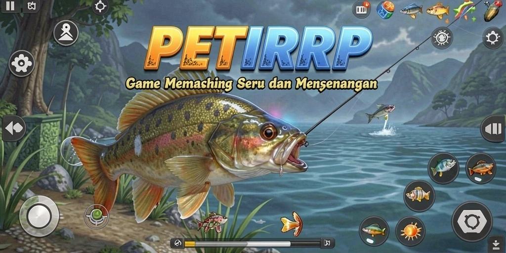 Tangkapan ikan besar dalam gameplay PETIRRP yang mendebarkan.