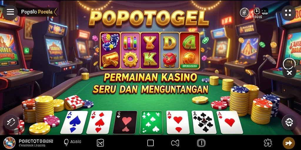 Screenshot tampilan permainan Kasino POPOTOGEL yang mendebarkan.