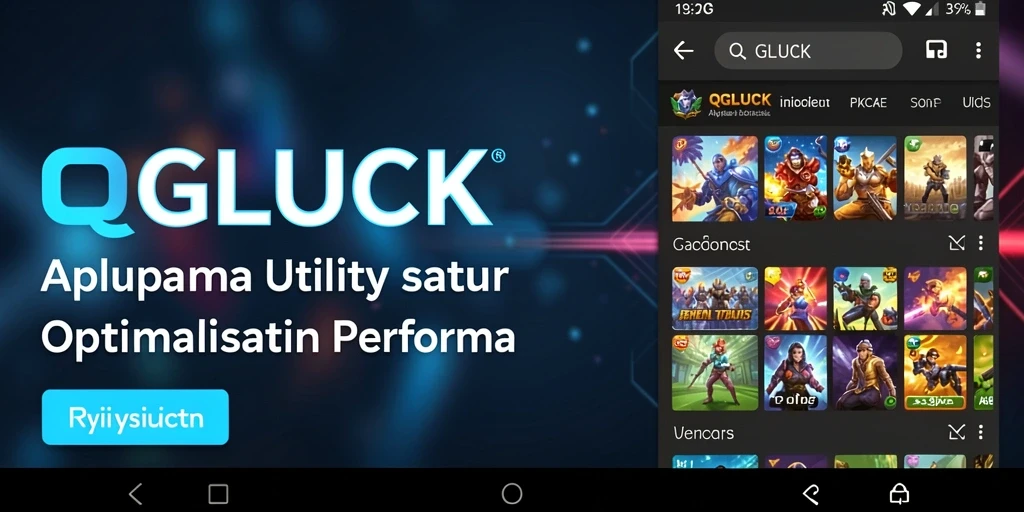 Tampilan antarmuka QGLUCK yang sederhana dan efektif.