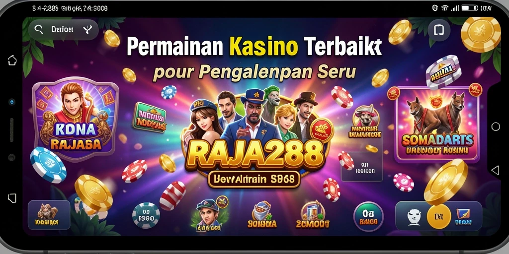 Tangkapan layar menunjukkan gameplay menarik dalam game Kasino RAJA288.