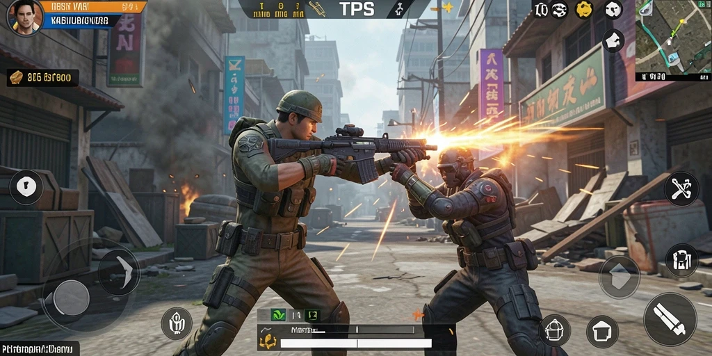 Tampilan seru dari gameplay T6 dengan aksi mendebarkan.